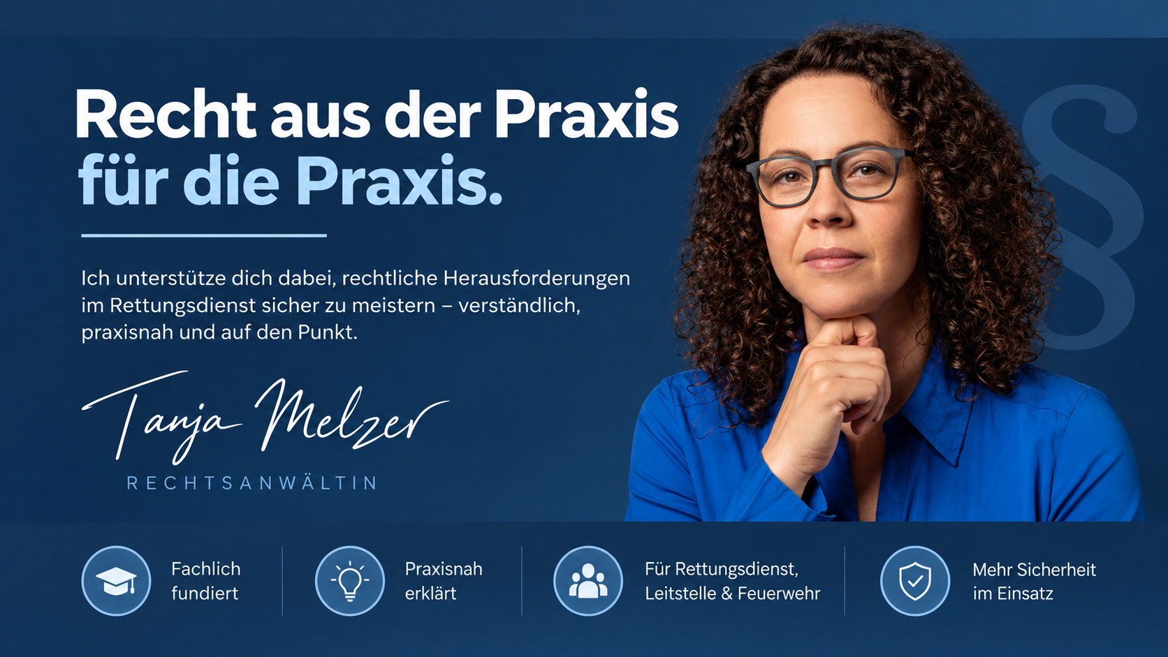 Tanja Melzer – Recht aus der Praxis für die Praxis